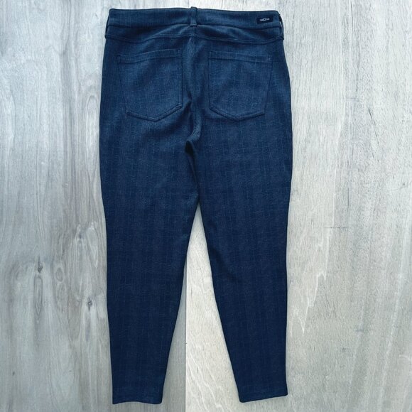 LIVERPOOL PLAID CROPPED DRESS PANTS WOMEN’S 14/32 Petite Gray High Rise Stretch - Picture 5 of 15